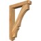 Ekena Millwork Balboa Arts and Crafts Rough Sawn Bracket w/ Offset Brace, Western Red Cedar, 6"W x 32"D x 44"H BKT0604X32X44BOA03RWR - alternate 1